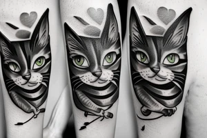 fighting cats tattoo idea