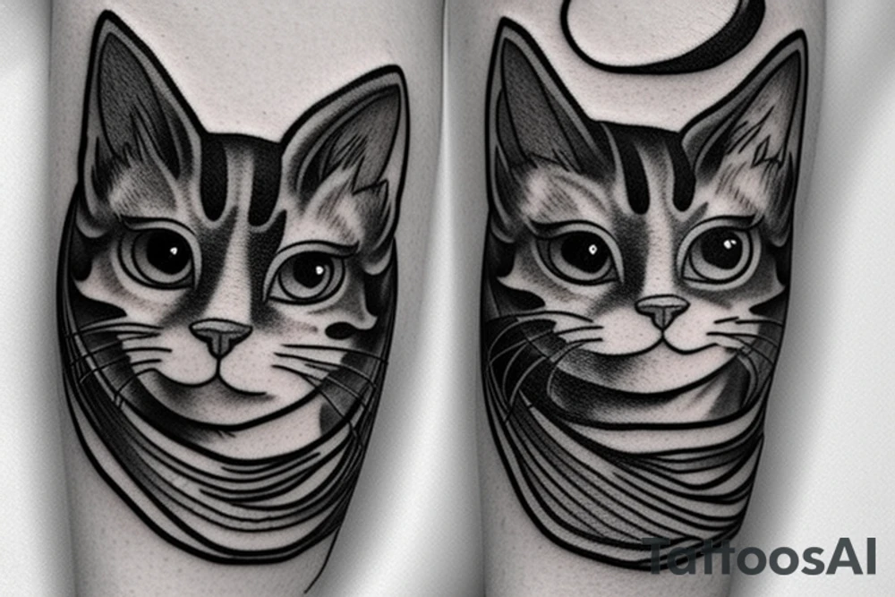 fighting cats tattoo idea