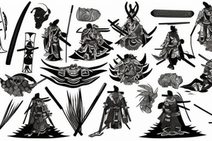 ancient warrior tattoo idea