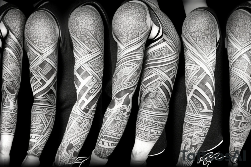 ancient warrior tattoo idea