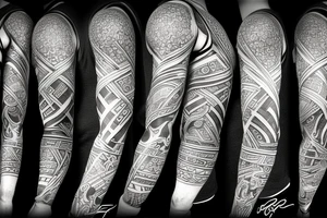 ancient warrior tattoo idea