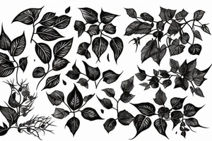 Poison ivy vine tattoo idea