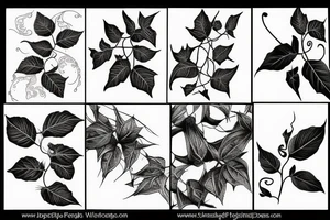 Poison ivy vine tattoo idea