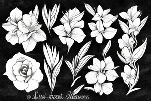 oleander flower tattoo idea
