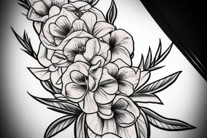 oleander flower tattoo idea
