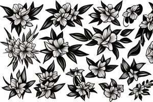 oleander flower tattoo idea