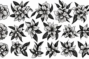 oleander flower tattoo idea