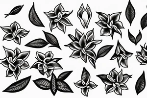 oleander flower tattoo idea