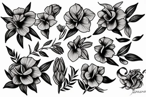 oleander flower tattoo idea