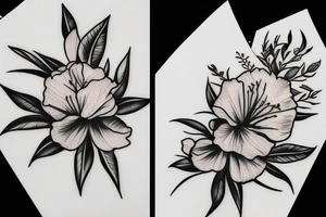 oleander flower tattoo idea