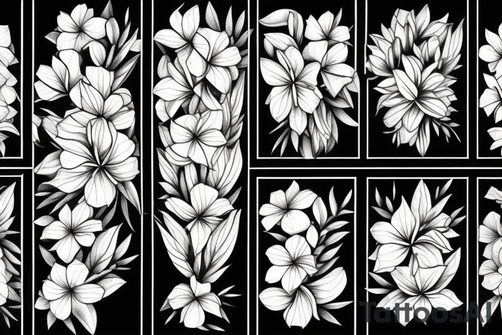 oleander flower tattoo idea
