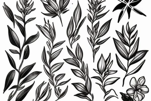 oleander flower tattoo idea