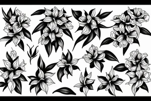 oleander flower tattoo idea