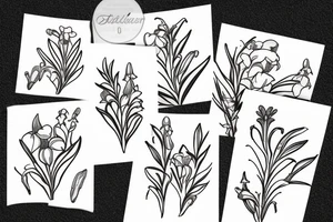 oleander, lily of the valley, foxglove flowers tattoo idea