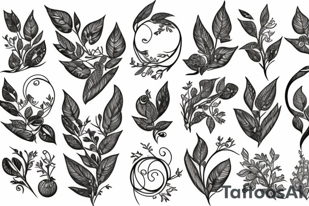 mountain laurel tattoo idea