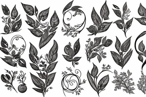 mountain laurel tattoo idea