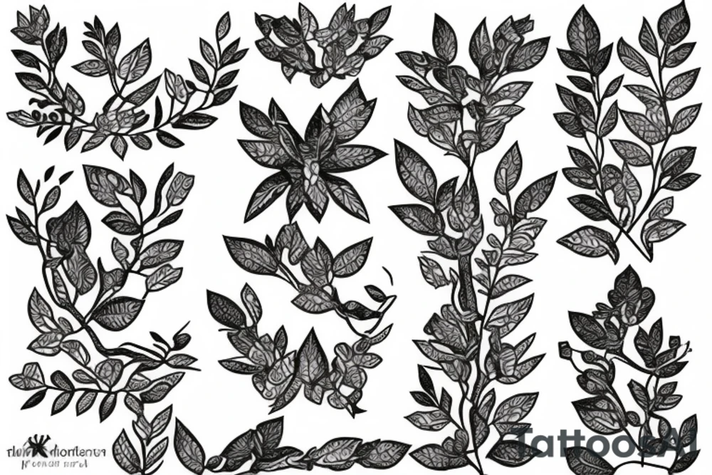 mountain laurel tattoo idea