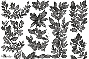 mountain laurel tattoo idea