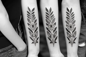 mountain laurel flower tattoo idea