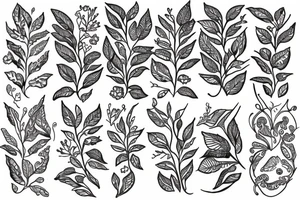 Kalmia latifolia tattoo idea