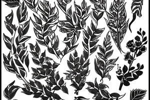 Kalmia latifolia tattoo idea