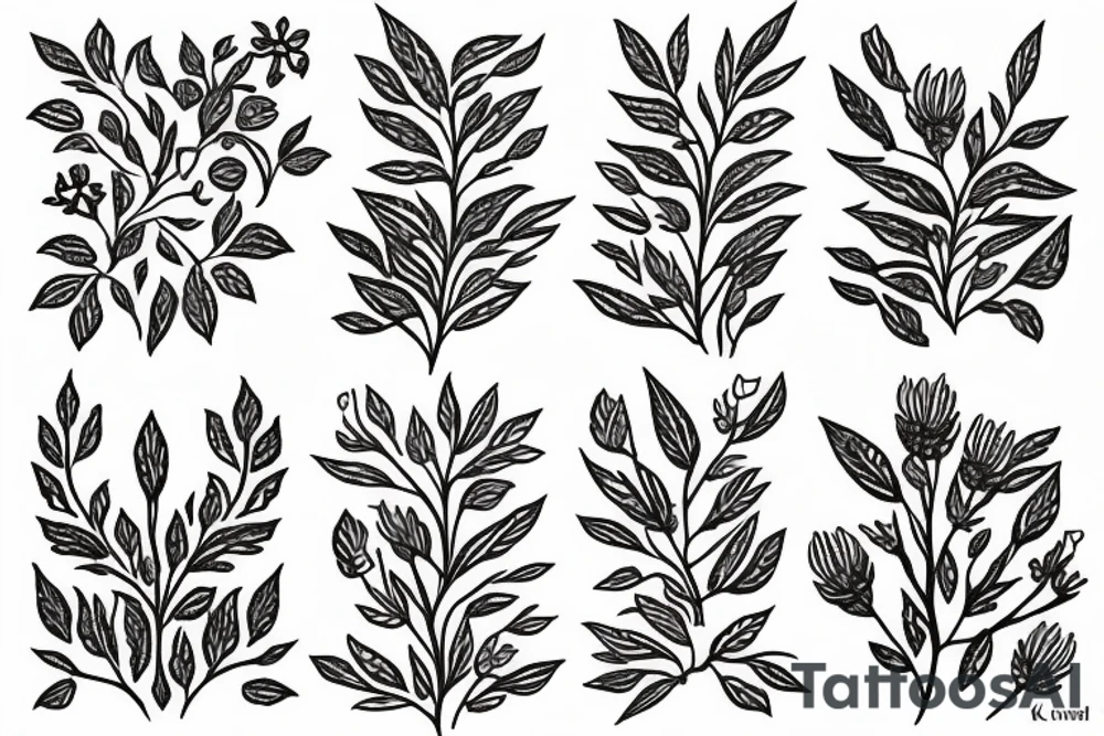 Kalmia latifolia tattoo idea