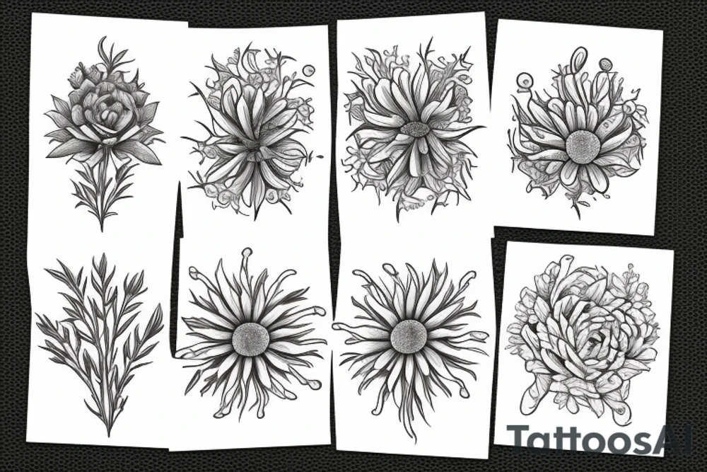 water hemlock flower tattoo idea
