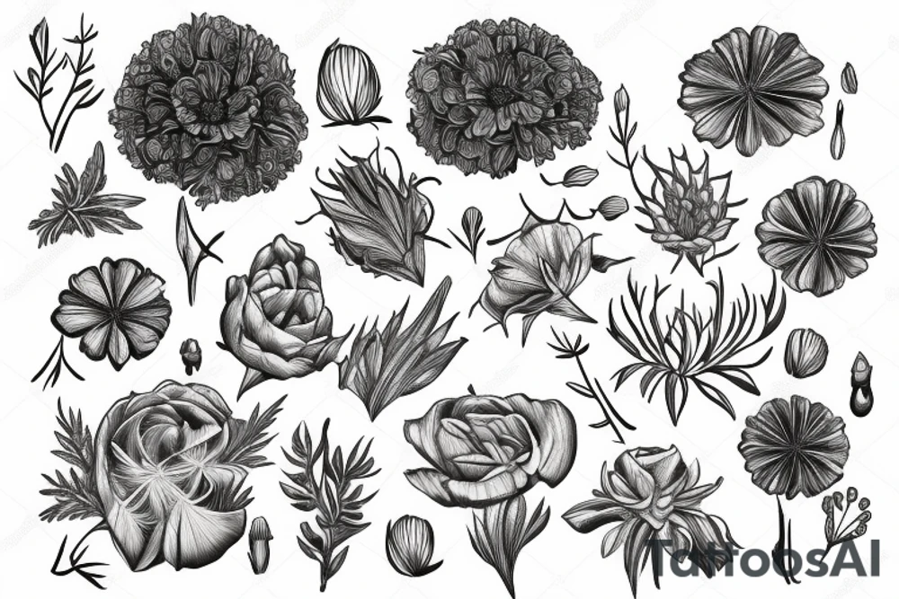 water hemlock flower tattoo idea
