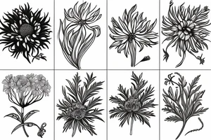water hemlock flower tattoo idea