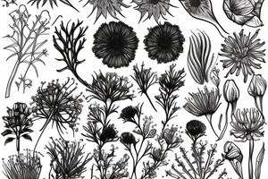 water hemlock flower tattoo idea