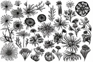 water hemlock flower tattoo idea