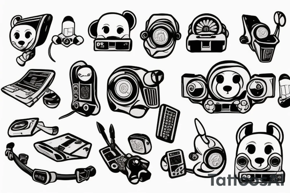 Meerkat gamer tattoo idea