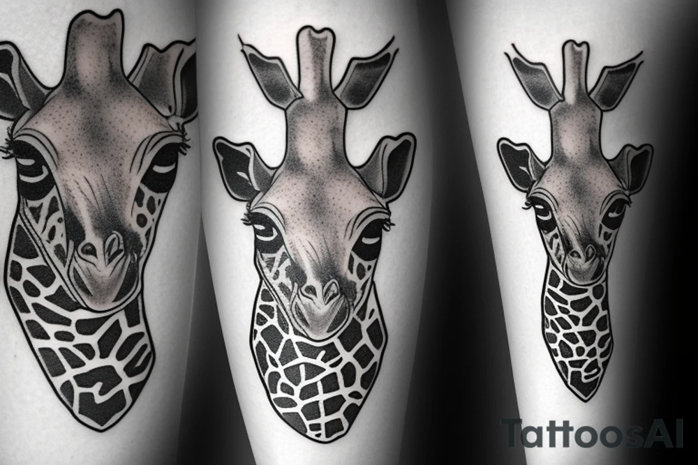 Giraffe tattoo idea