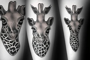 Giraffe tattoo idea