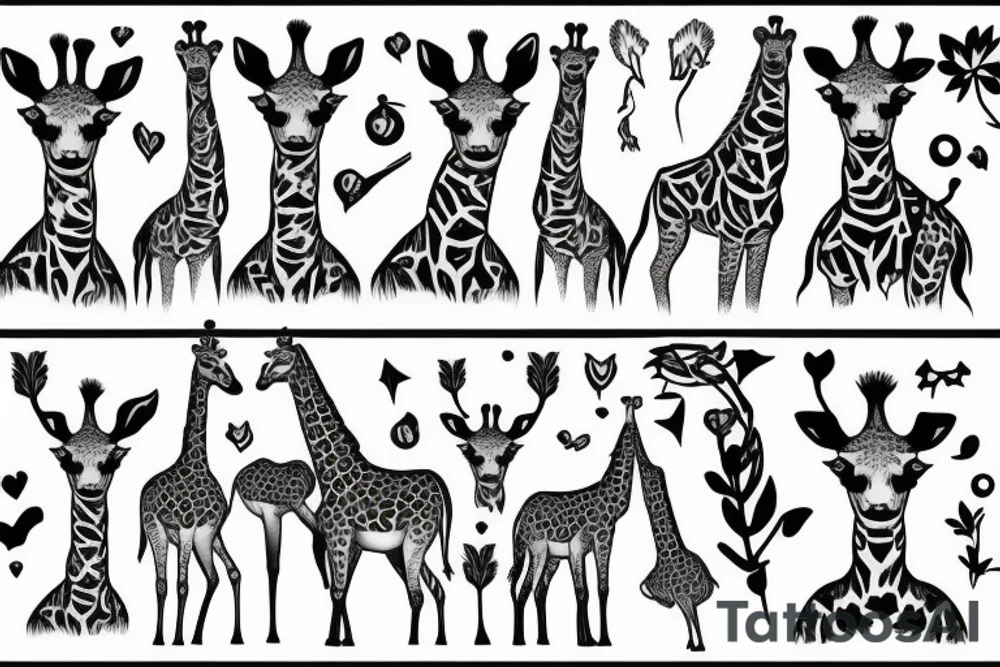 Giraffe tattoo idea