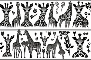 Giraffe tattoo idea