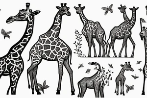 Giraffe tattoo idea