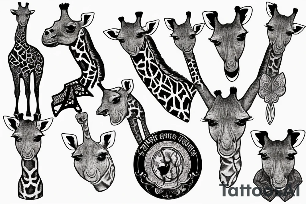Giraffe tattoo idea