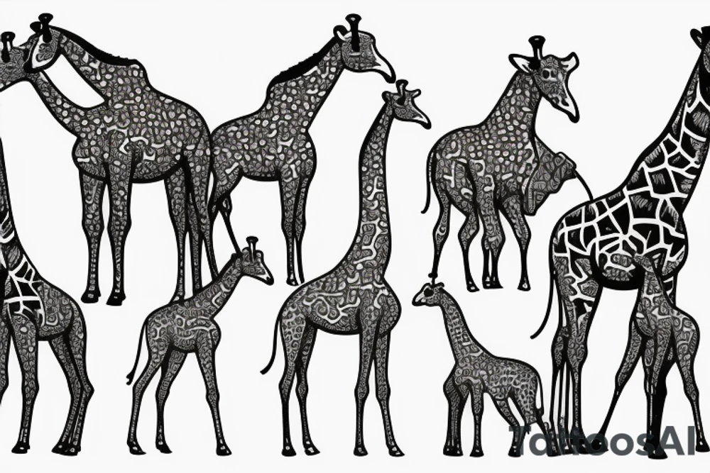 Giraffe tattoo idea
