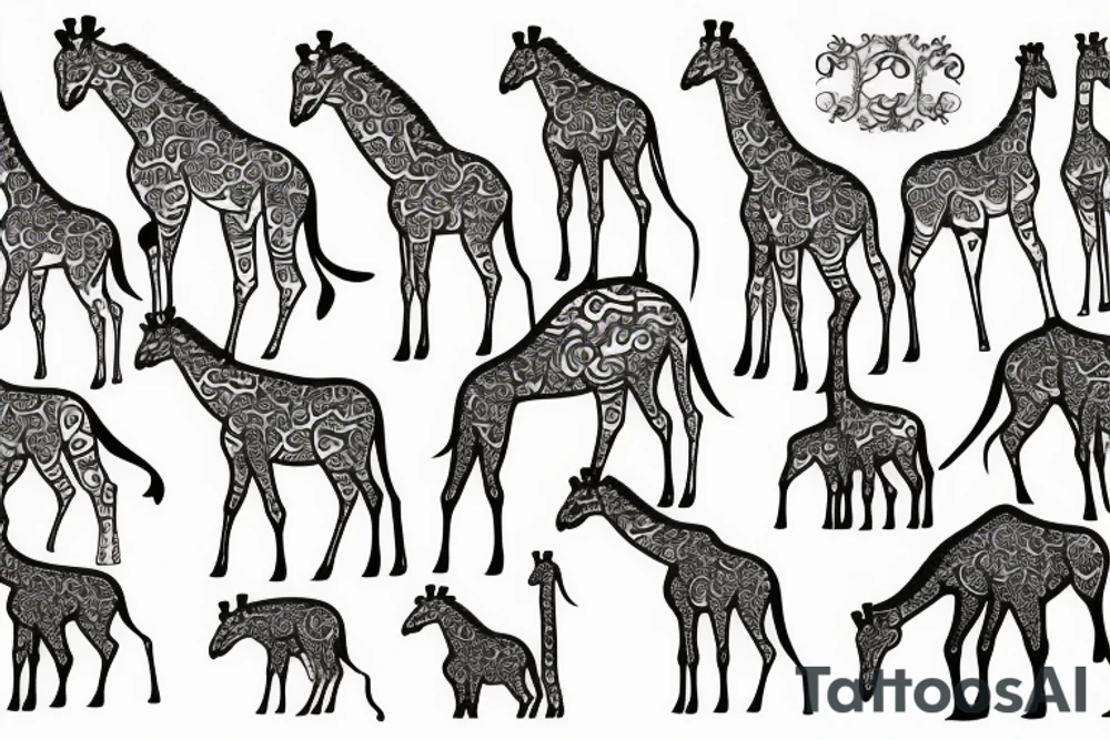 Giraffe tattoo idea
