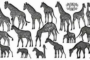 Giraffe tattoo idea