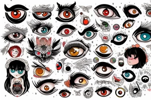 Big eyes tattoo idea