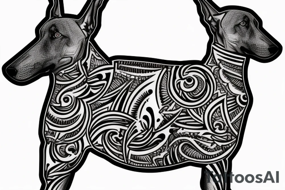 Doberman tattoo idea