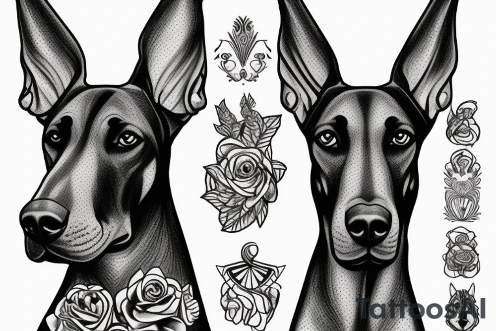 Doberman tattoo idea