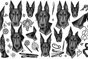 Doberman tattoo idea