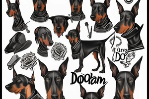 Doberman tattoo idea