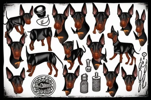 Doberman tattoo idea