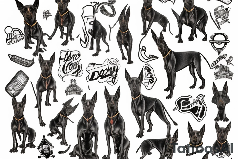Doberman tattoo idea