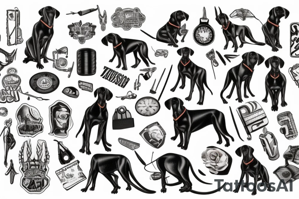 Doberman tattoo idea