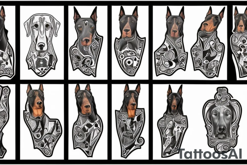 Doberman tattoo idea